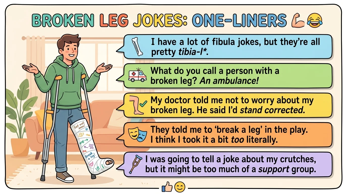 Broken Leg Jokes One Liners
