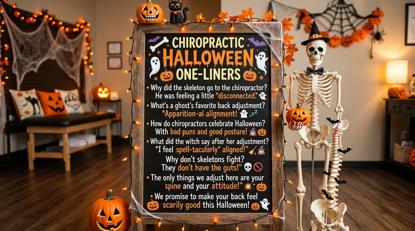 Chiropractic Halloween Jokes One liners