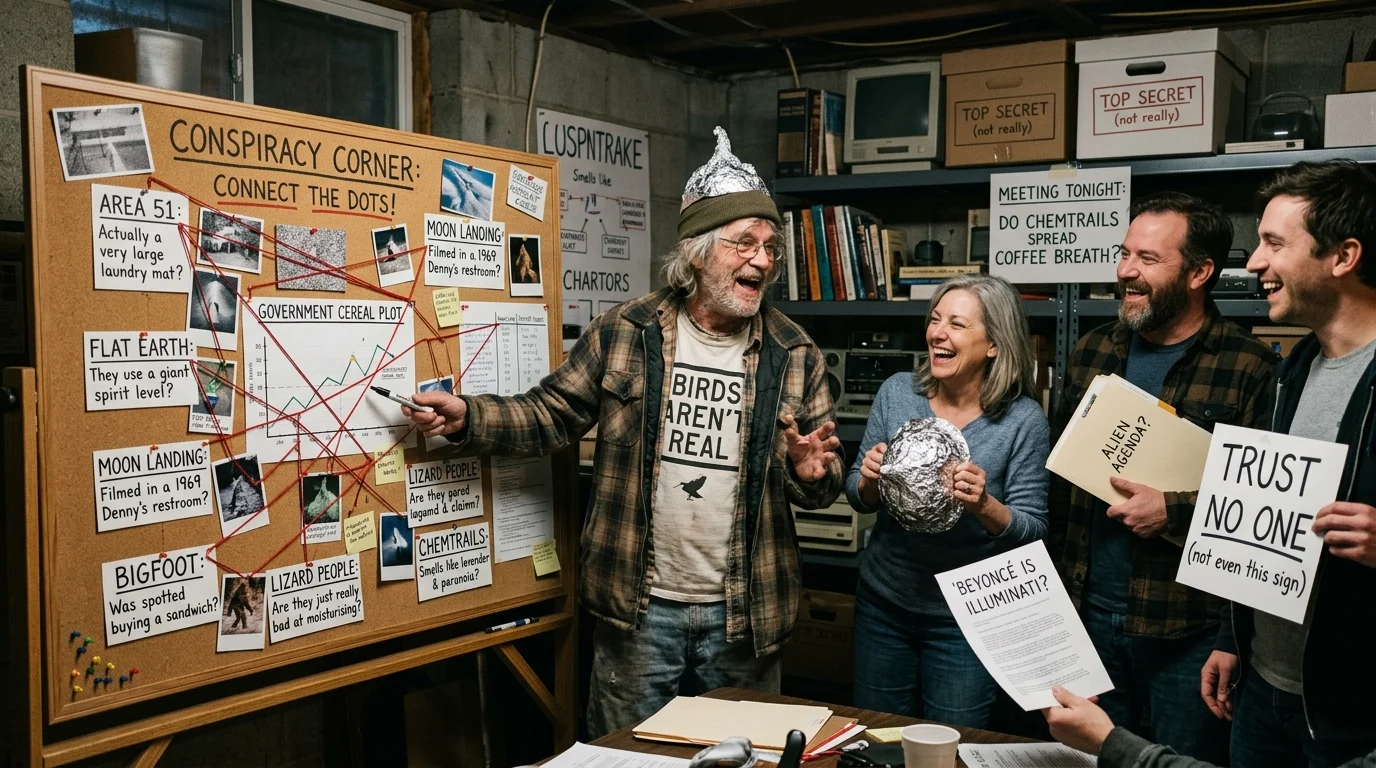 Top 12 Hilarious Conspiracy Theory Jokes to Make You Laugh