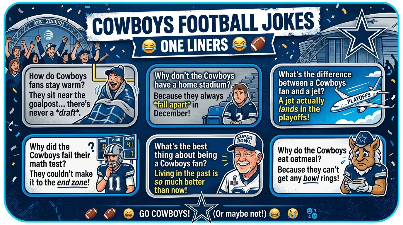 Cowboys Football Jokes One Liners