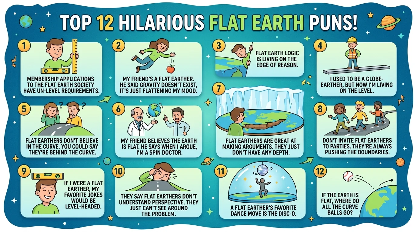 Top 12 Hilarious Flat Earth Puns to Make You Laugh