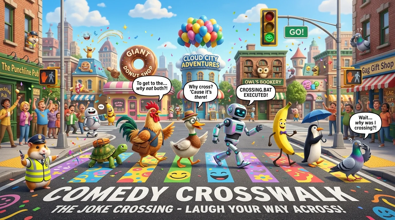 Cross The Road One-Liner Jokes