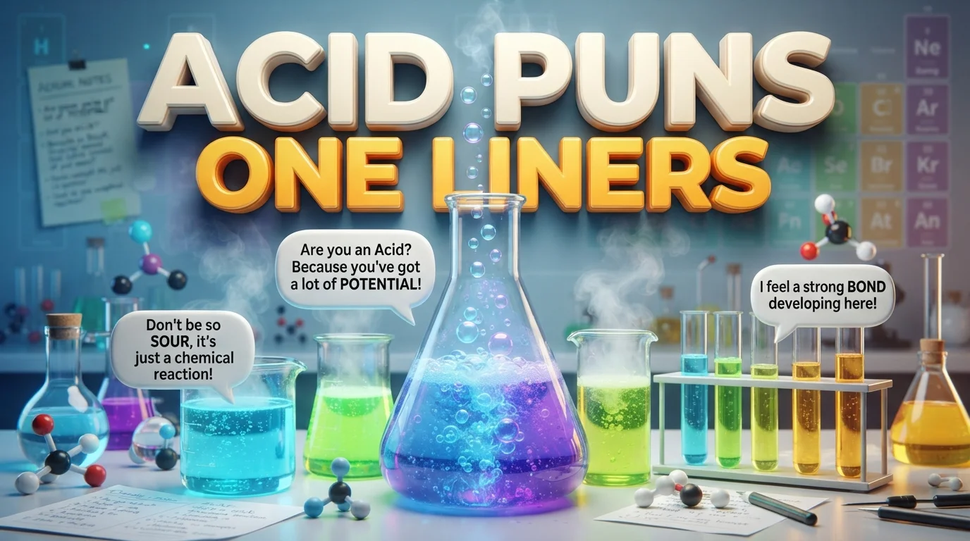 Acid Puns One Liners