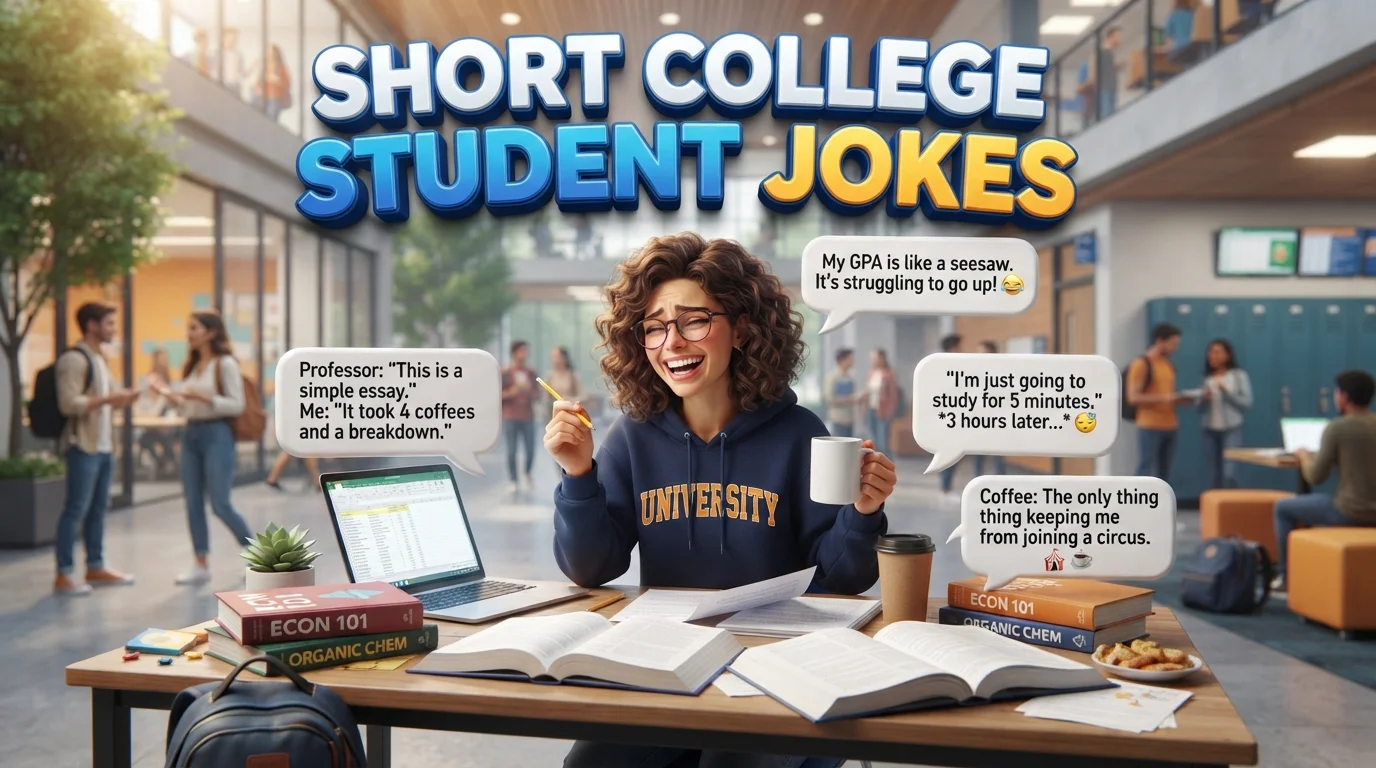 Short College Student Jokes 🎓