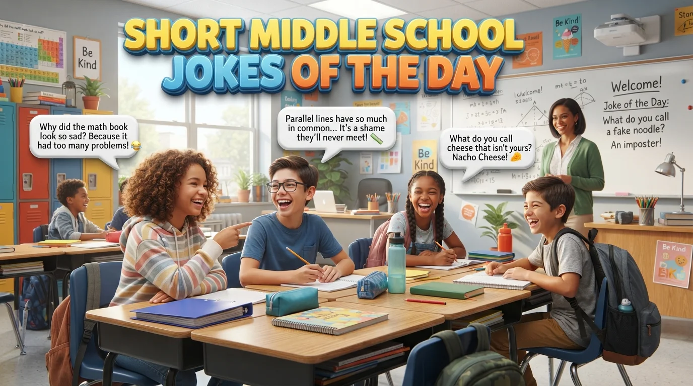 Short Middle School Jokes Of The Day 😄