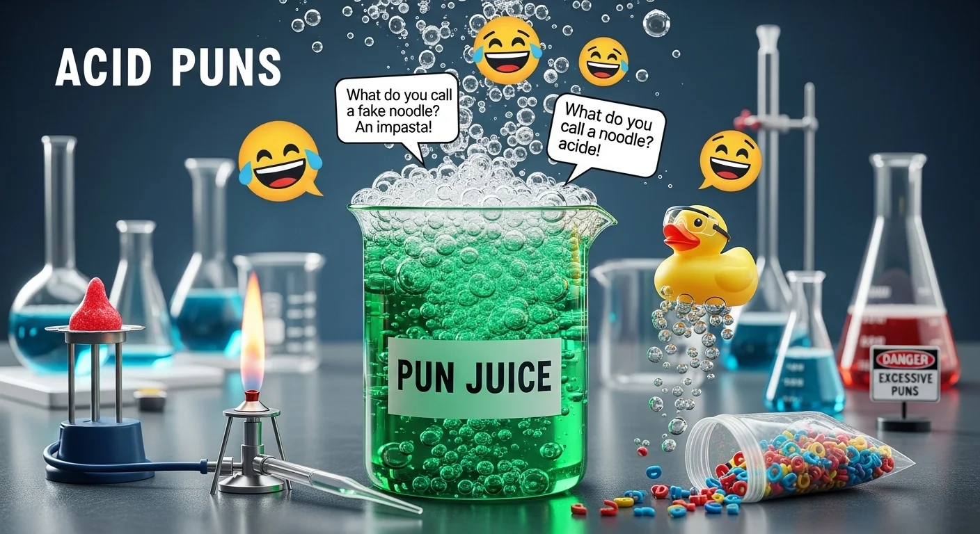 193+ Funny Acid Puns That Are Short, Sharp & Perfect for Social Media