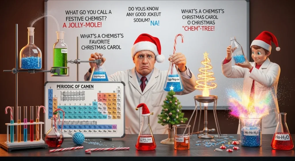 Christmas Chemistry Puns